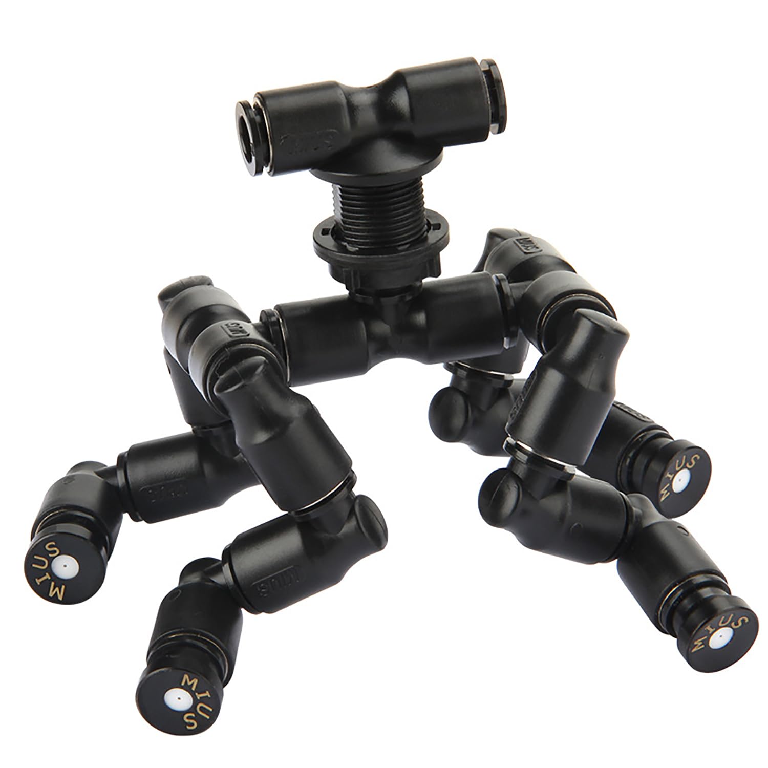 Guolich Reptile Sprayer, Pet Kennel Accessory, Adjustable Pet Cooling Nozzle, 360 Degree Adjustable Misting System, Cooling and Humidifying Anti-Drying for Reptiles/Plants/Flowers (4 Nozzle)