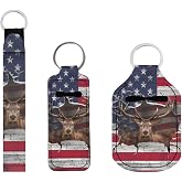 Suobstales 3 Pack Travel Bottle Keychain Holder Set Hand Sanitizer Holder With Chapstick Holder Keychain for Women Men