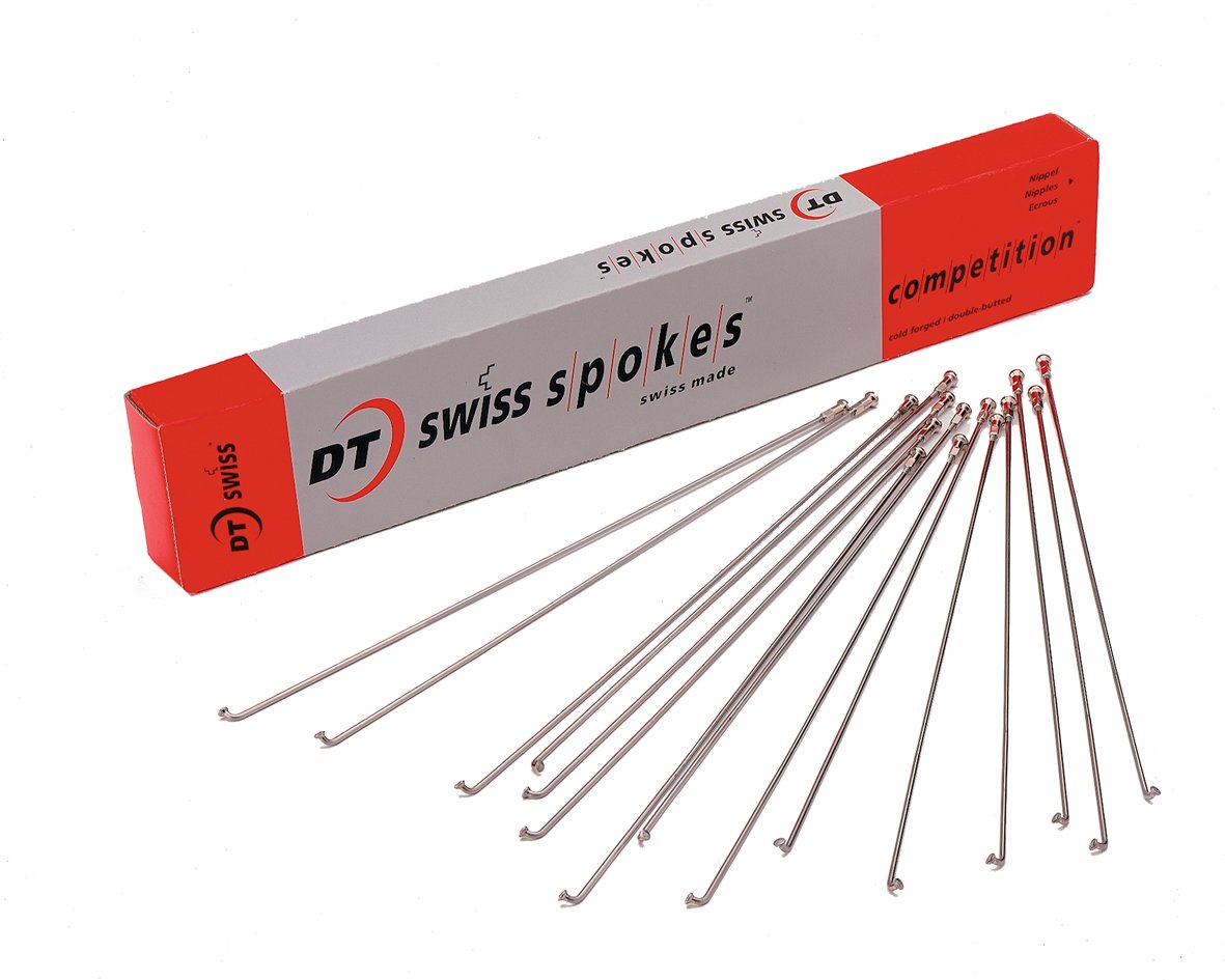 DT Swiss Competition silver spokes 14/15 g = 2/1.8 mm box 100, 257 mm
