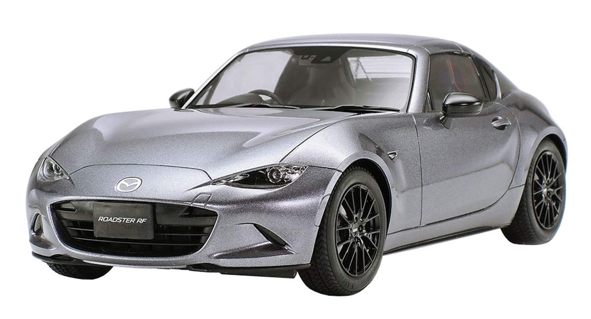 Tamiya 24353 Mazda Vehicle 1:24 MX-5 RF, Faithful Replica, Model Building, Plastic Kit, Crafts, Hobby, Gluing, Model Kit, Assembly, Unpainted, White