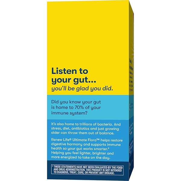 RENEW LIFE EXTRA CARE ULTIMATE FLORA PROBIOTIC SUPPLEMENT, 30 BILLION, 50 VEGETARIAN CAPSULES