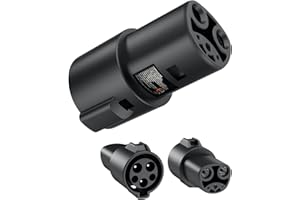 Takrabbsin J1772 to Tesla Charger Adapter, SAE J1772 EV Charging to NACS Adapter, SGS Safety Certified Max 80A 250V Fast Char