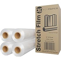 Rollos De Film Estirable Para Embalaje - Transparente Y Fuerte - Ideal Para Palés, Mudanzas Y Almacén