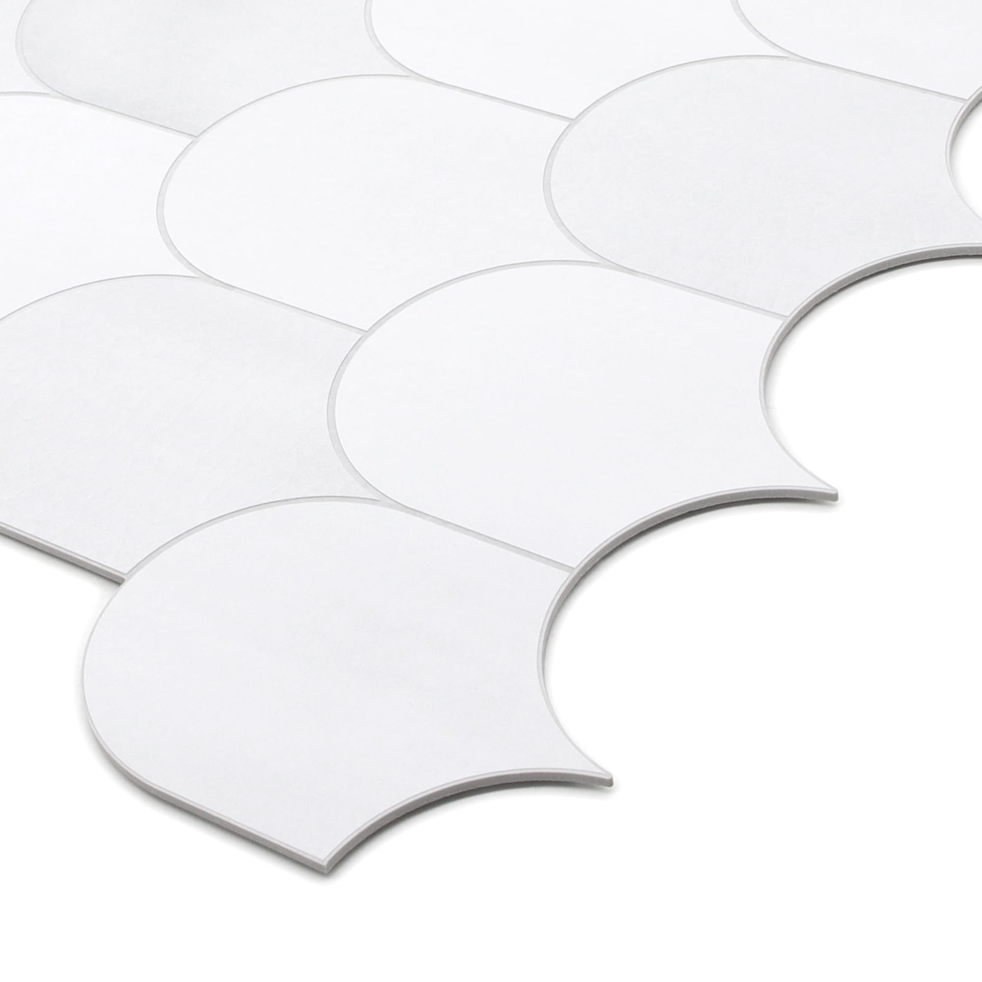 SUNWINGS Fish Scale Peel and Stick Backsplash Tile