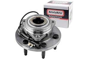 MotorbyMotor 515160 Front Wheel Bearing and Hub Assembly 4WD with 6 Lugs Fits for Chevy Silverado 1500 Suburban Tahoe, GMC Sierra 1500 Yukon XL, Cadillac XTS Escalade Hub Bearing (4x4, w/ABS)