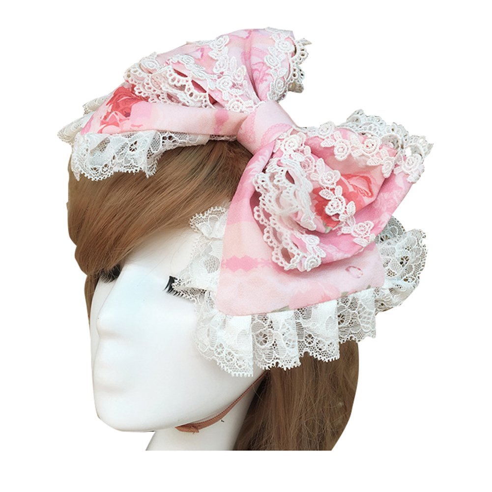 large pink bow headband
