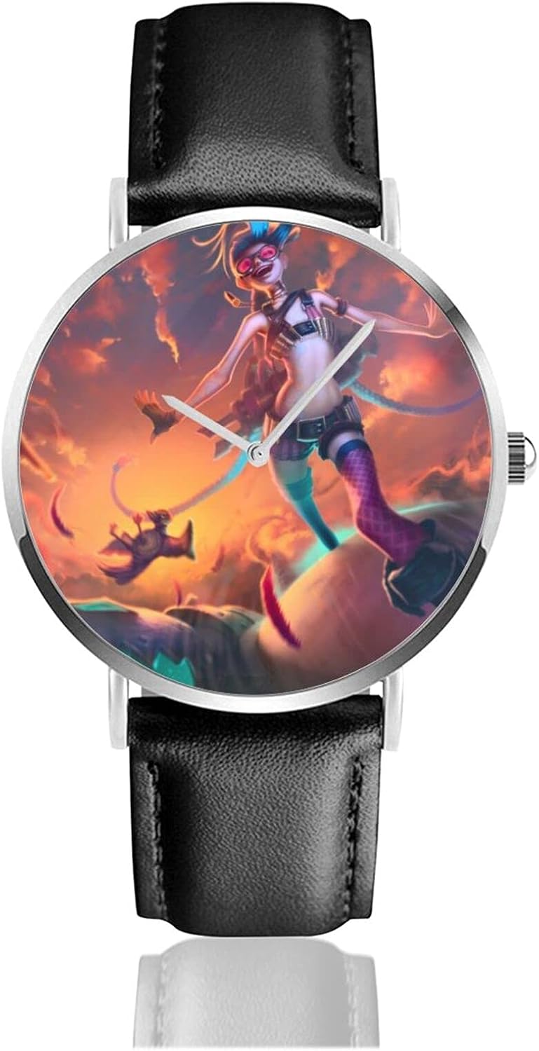 League of Legends Stylish Wrist Watch for Men,Leather Strap Watches