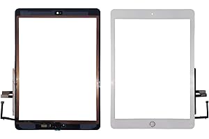 Mustpoint Touch Screen Digitizer + Home Button Replacement for iPad 6 (2018) A1893 A1954 (White)