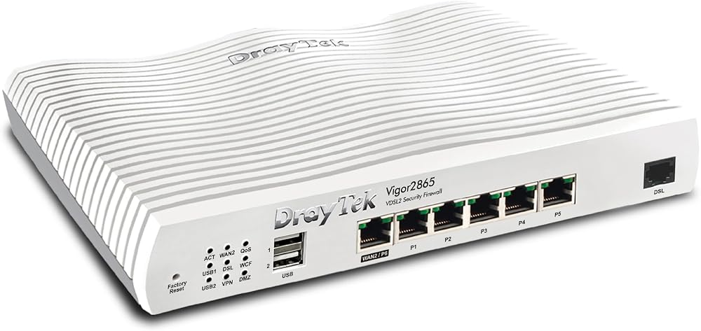 DrayTek Vigor 2865 Router VPN Firewall VDSL2 35b ADSL2+ Dual-WAN VoIP