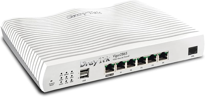 DrayTek Vigor 2865 Router VPN Firewall VDSL2 35b ADSL2+ Dual-WAN VoIP