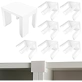 8 Pcs White Bookcase Connector Fits IKEA Billy Bookshelf, Alignment Clip | Bookshelf Top Aligner Shelf Straightener, Will Not Slide, Quality Material, Not Easy Break, More Textured, Easy to Install