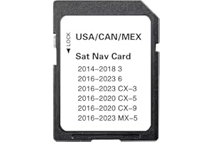 Upgraded Navigation SD Card with Latest Maps Version Compatible with 3 6 CX-3 CX-5 CX-9 MX-5 2014-2023 USA/Canada/Mexico New 