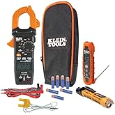 Klein Tools CL320KIT HVAC Kit for HVAC Testing; Digital Clamp Meter, Non-Contact Voltage Tester, and Infrared/Probe Thermomet