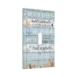 Xuejiaku Decorative Switch Plate Covers Beach Rules