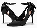 PiePieBuy Women's Pointed Toe High Heels Ankle