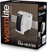 Warmlite Thermo Fan Heater WL44001 2000W 2 Heat Settings Overheat Protection view 3