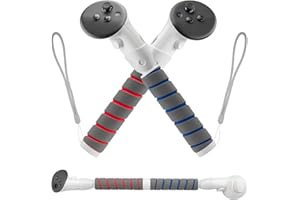 MVIIOE Upgraded Handle Attachments Compatible with Quest 3s/Quest 3 Controller Accessories, VR Controller Grips Extension for Gorilla Tag Long Beat Saber Golf Club Baseball, Enhance VR Game Experience