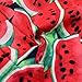 Kashoer Newborn Baby Girls Watermelons Printed Ruffle Bodysuit with Headband (0-6M, Watermelon)