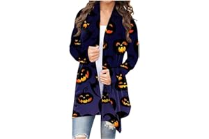 COTECRAM Halloween Costumes for Women 2024 Fashion Lightweight Open Front Cardigan Casual Long Sleeve Winter Coats