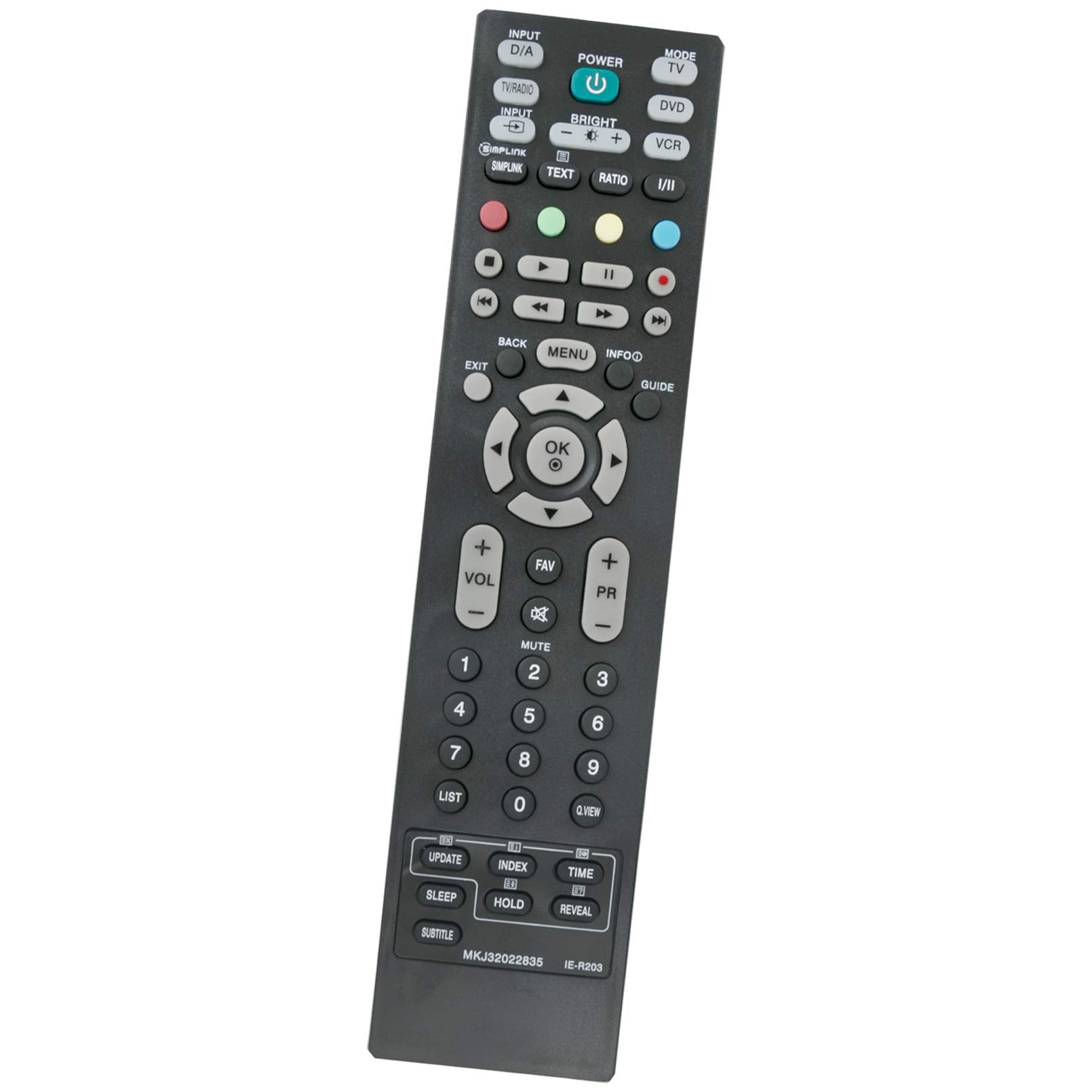 ALLIMITY MKJ32022835 Remote Control Replace fit for LG TV 47LG5500 47LG7500 50PC55 50PC56 50PG2500 26LC42-ZB 26LC45-ZA 26LC46-ZC 26LC55-ZA 26LC56-ZC 37LC41-ZA 37LC42-ZC