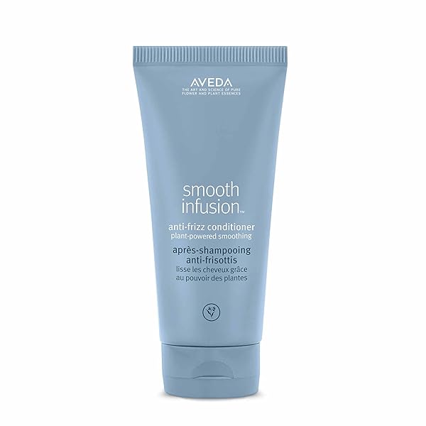 AVEDA SMOOTH INFUSION ANTI-FRIZZ CONDITIONER | SMOOTHING CONDITIONER | FRIZZ CONTROL | PROTECTS AGAINST HUMIDITY | SILICONE FREE | FOR MEDIUM AND THICK HAIR | 99% NATURALLY DERIVED*, 6.7 FL OZ