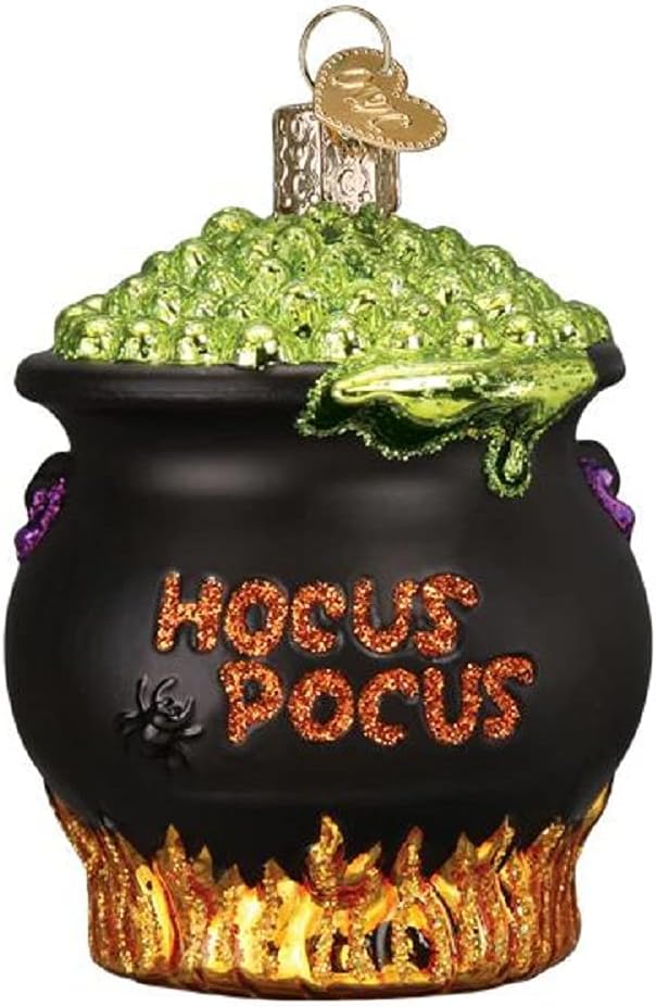 Ornaments - Old World Christmas Ornaments Halloween Cauldron Glass Blown Ornaments for Christmas Tree