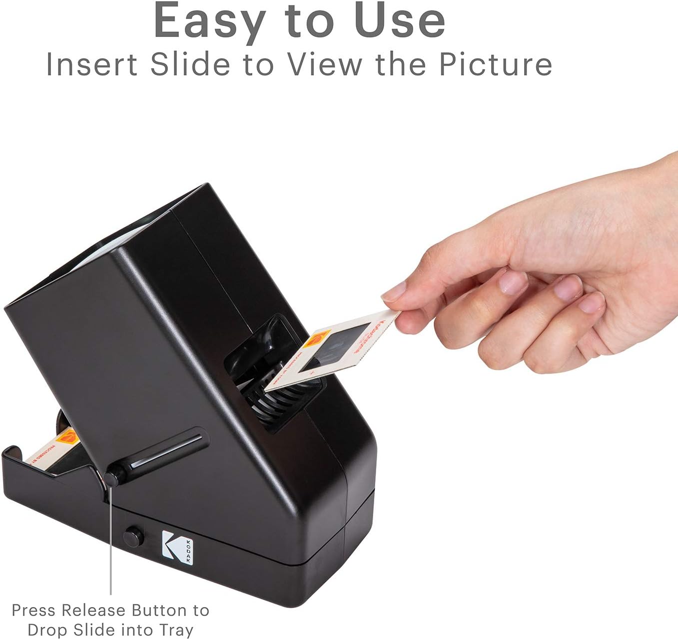 KODAK 35mm Slide and Film Viewer - Battery Operation, 3X Magnification, LED Lighted Viewing – for 35mm Slides & Film Negatives: Electronics
