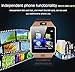 Pandaoo Smart Watch Mobile Phone DZ09 Unlocked Universal GSM Bluetooth 4.0 Music Player Camera Calendar Stopwatch Sync with Android Smartphones(Bronze)