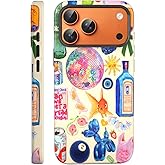 VSANT Compatible with iPhone 17 Pro Case 6.3”, Cute Patterns Shockproof Protective Aesthetic Phone Case with Stylish Designs for Women Girl, Fish European Collage