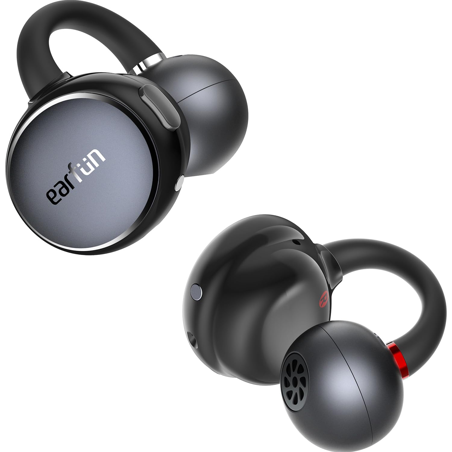 Photo 1 of EarFun Clip Open Ear Earbuds, Wireless Clip On Headphones, Adaptive Comfort with Secure Fit, Bluetooth 6.0, LDAC, Hi-Res Audio, 2 Mics AI ENC Call, 40H Playtime, Earbuds for Sports, Running, Workout