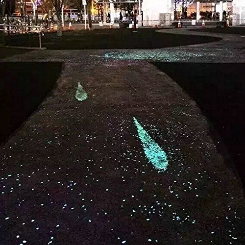Glow in the Dark Glow Stones, Fish Tank Aquarium Gravel Rocks, Decorative Glow Stones,Glowing Pebbles Luminous Gravel Rock for Home Garden Walkway Decoration (15-22mm, Yellow Green,280g/9.87oz)