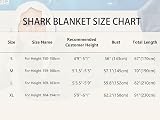 TBGENIUS Shark Blanket Onesie Adult Kids Shark Hoodie Cozy Fleece view 4