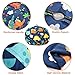 BROLEX 27'' Stuffed Animals Bean Bag Chair Cover-100% Cotton Canvas Kids Toy Storage Zipper Bags Comfy Pouf for Unisex Boys Girls Toddlar, Dinosaur Print
