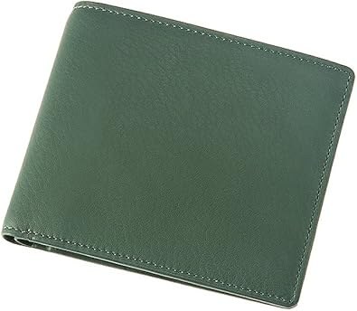 Amazon キプリス 二つ折り財布 小銭付札入 レーニアカーフ 1112 ｸﾞﾘｰﾝ 財布