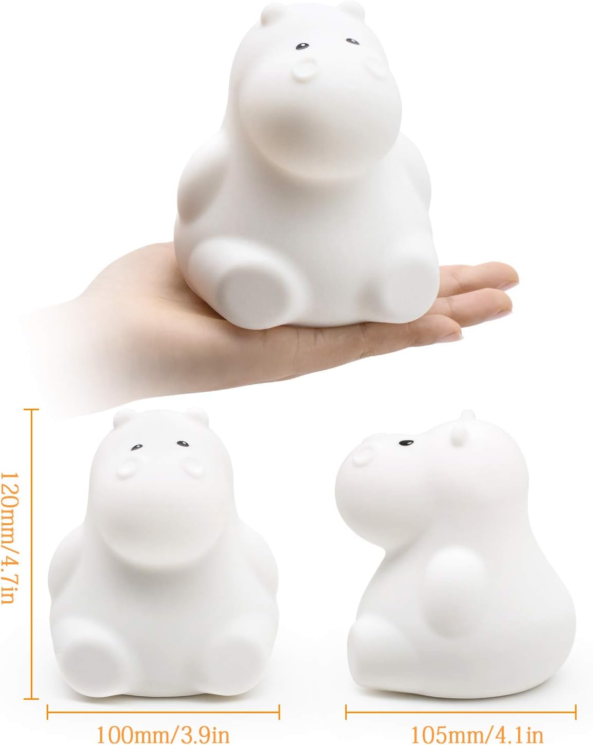 Tekemai Night Light, Kids Bedside Lamp, Baby Nursery Lamp for Breastfeeding Safe Break Resistant, Eye Caring - Image 4