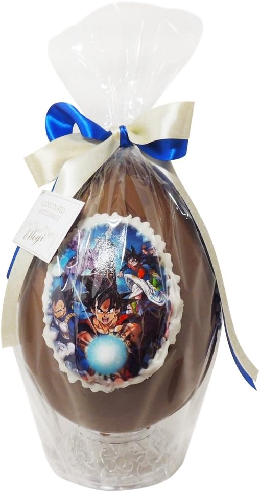 Uovo Di Pasqua Artigianale Dragonball Con Sorpresa Da 350 Gr Cioccolato Al Latte Goku Vegeta 350 Gr Pasqua Uovo Di Cioccolato Amazon It Alimentari E Cura Della Casa