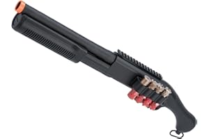 Evike Airsoft - CYMA Standard M870 3-Round Burst Multi-Airsoft Shotshell Loading Airsoft Shotgun (Model: AOW-A Standard/Black)