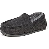 Deer Stags Slipper, Dark Grey, 7 US Unisex Big Kid
