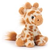 Apricot Lamb Clever Giraffe Soft Stuffed Animals for Kids 5.5'' | Soft Plush, For Baby Girl and Boy