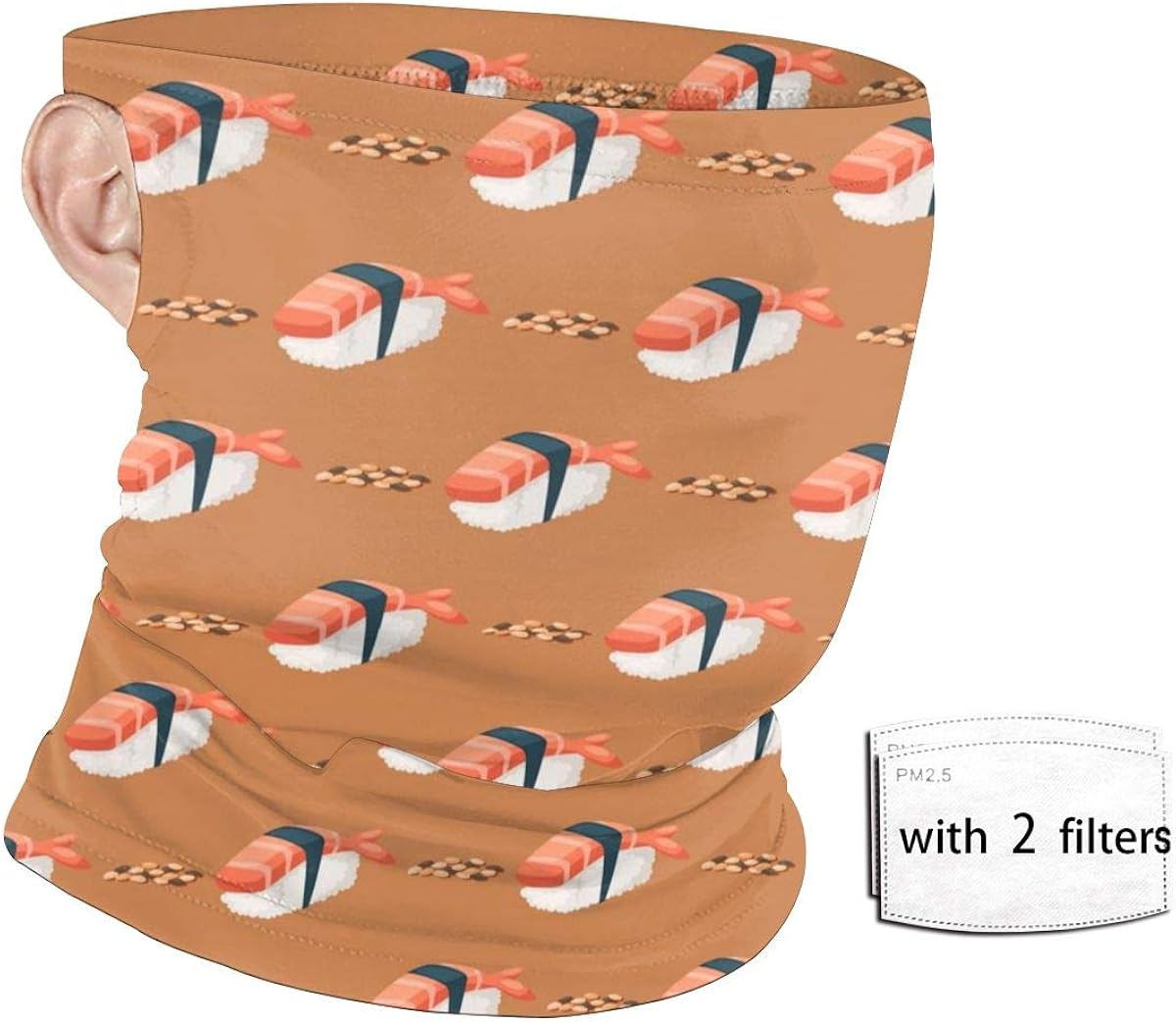 Sushi Japanese Stretchy Balaclava Unisex Seamless Bandana Neck Gaiter