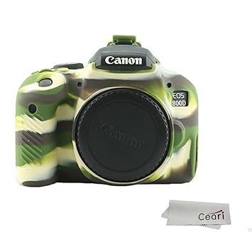ceari funda para cámara carcasa de goma protectora de silicona ...