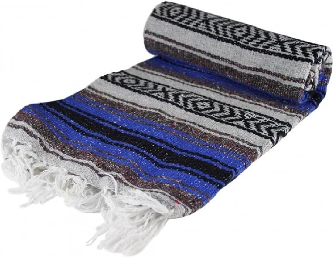 Mexican Blanket (Dark Blue) Clothing