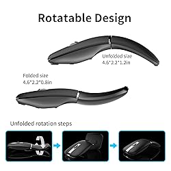 Bluetooth Travel Mouse Arc Wireless Mouse, Slim
