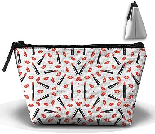 Women Girl Cartoon Lipstick Lips Toiletry Bag / Makeup Organizer / Cosmetic Bag / Portable Travel Kit Organizer / Household Storage Pack / Bathroom Storage For Business, Vacation, Household