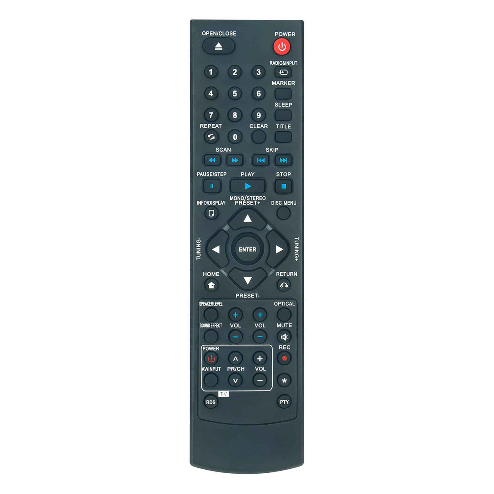 VINABTY AKB37026853 Replacement Remote Control Compatible with LG DVD Home Theater DH6220S DH6230S HT805SH HT805ST HT805TH HT805THW HT806 HT806PH HT806ST HT806TH HT906 HT906TA DH6420P DH6430P DH6520T