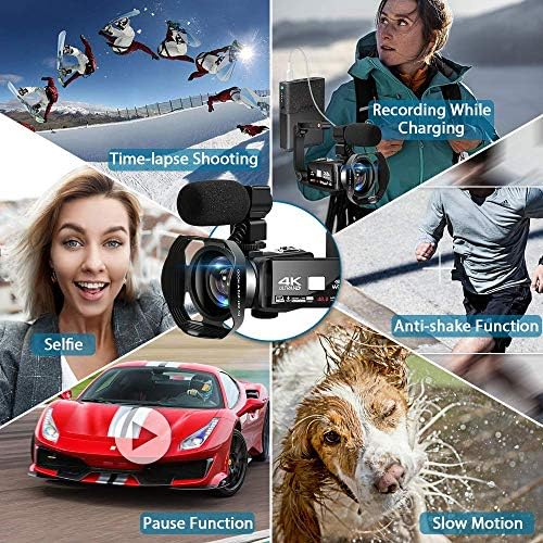 Compact digital video camera with night vision capabilities, 30fps recording, and remote control.