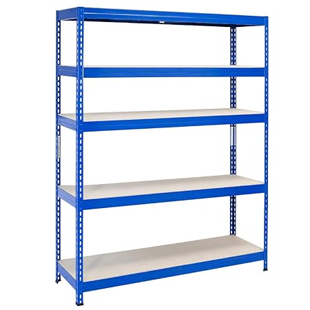 Steckregal 180x120x45cm (HxBxT) Schwerlastregal Master Regale® · Tragkraft bis zu 360 kg pro Fachboden. Belastbar mit insgesa