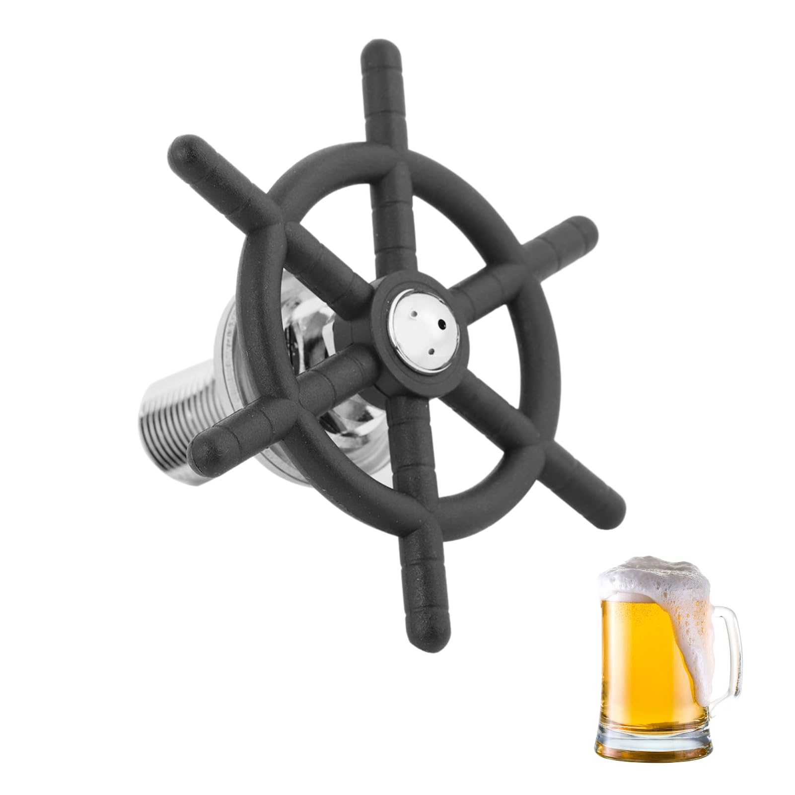 DEWIN Glass Rinser Head, Glass Rinser Stainless Steel Bar Glass Rinser Faucet Head Rinser for Beer Glass Coffee Cup