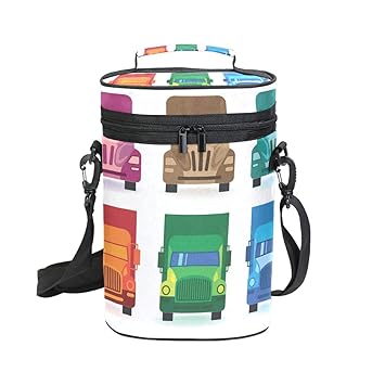 EZIOLY Isolierte Wein-Tragetasche für 2 Flaschen mit Griff und