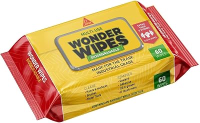 Sika Biodegradable Wonder Wipes 60 Pack Multi-Use Cleaning Wipes